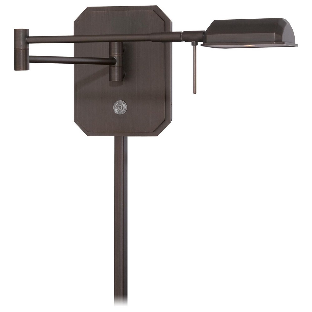 George Kovacs Lighting-P4348-647-Georges Reading Room - 14 Inch 8W 1 LED Swing Arm Wall Sconce Copper Bronze Patina  Copper Bronze Patina Finish