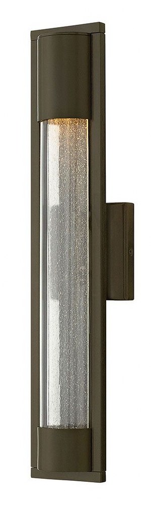 Hinkley Lighting-1224BZ-Mist - 1 Light Medium Outdoor Wall Lantern in Modern Style - 4.75 Inches Wide by 22 Inches High Bronze  Titanium Finish with Clear Acrylic/Seedy Glass