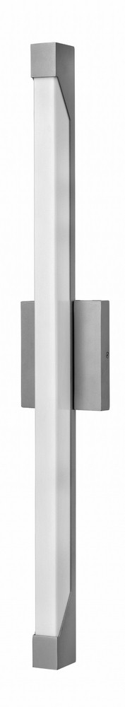 Hinkley Lighting-12304TT-Vista - 30W 2 LED Large Outdoor Wall Mount in Modern Style - 5 Inches Wide by 29.5 Inches High Titanium  Titanium Finish with Acrylic Glass