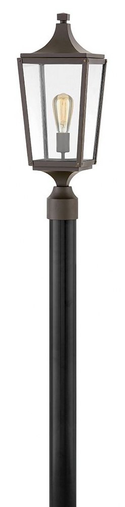 Hinkley Lighting-1291OZ-Jaymes - One Light Outdoor Post Top/ Pier Mount in Traditional Style - 7.75 Inches Wide by 22.75 Inches High   Oil Rubbed Bronze Finish with Clear Glass