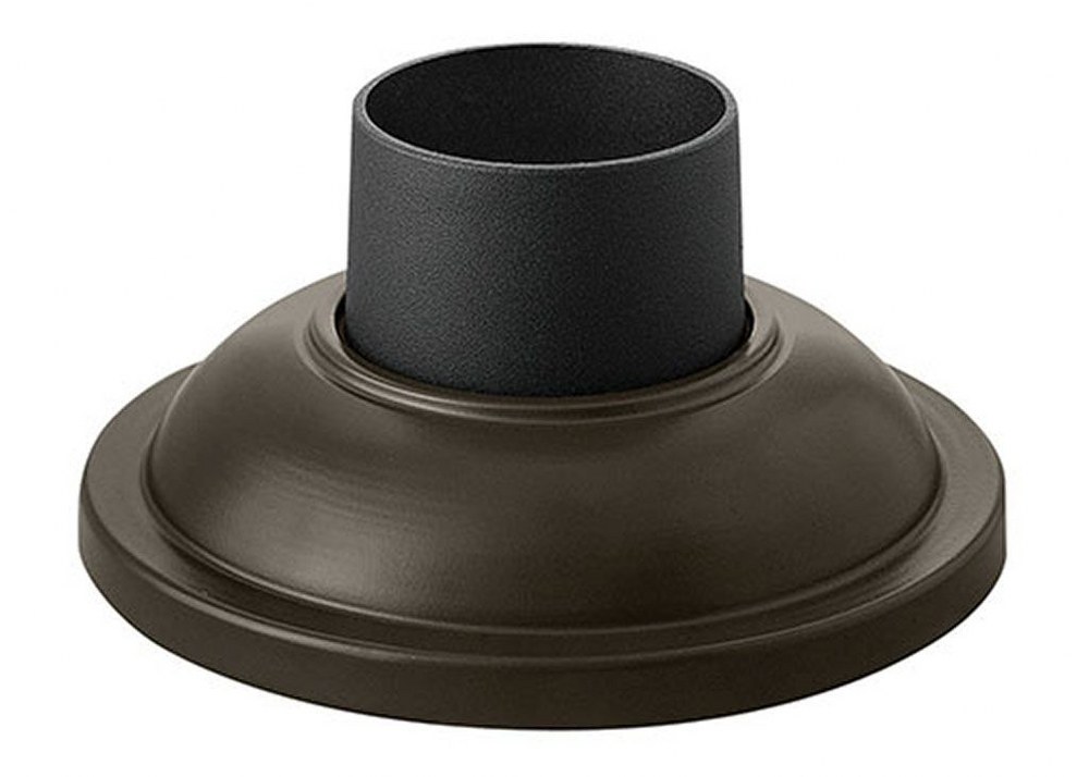 Hinkley Lighting-1304BZ-Accessory - 7 Inch Round Smooth Pier Mount with Consealed Fasteners   Bronze Finish