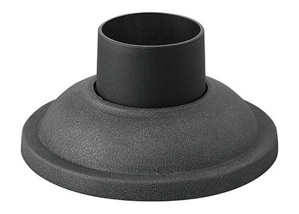 Hinkley Lighting-1304DZ-Accessory - 7 Inch Round Smooth Pier Mount with Consealed Fasteners   Aged Zinc Finish
