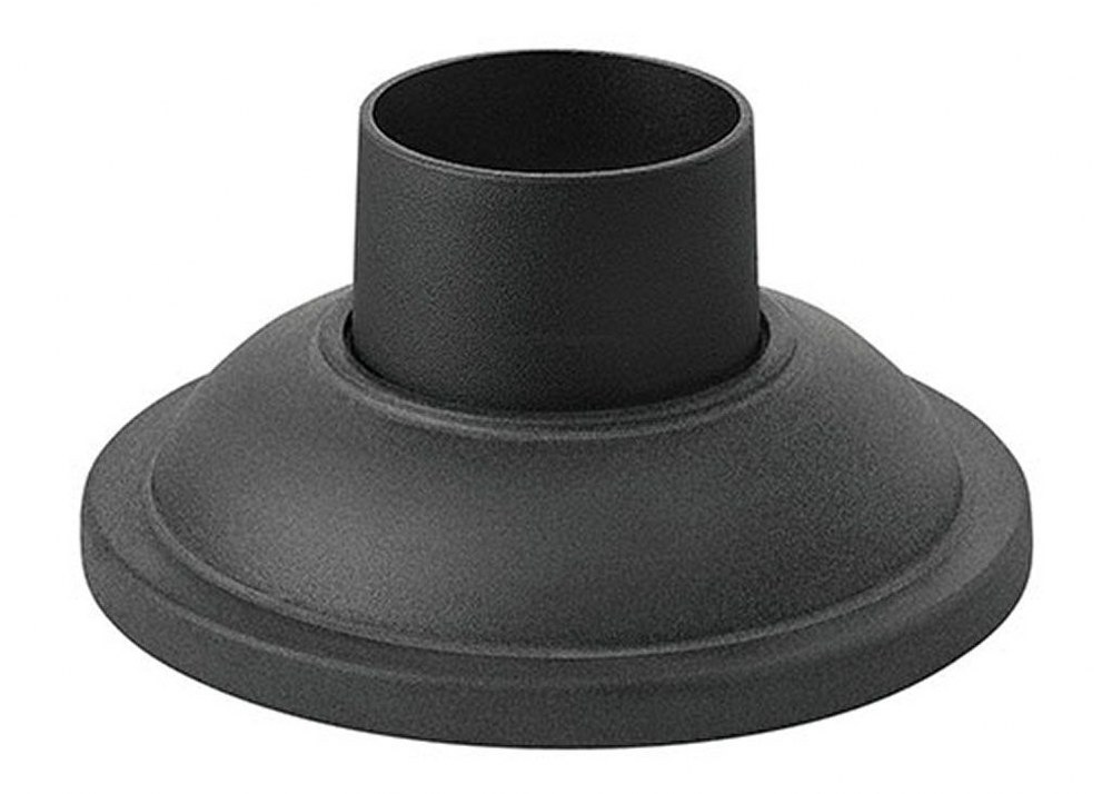 Hinkley Lighting-1304MB-Accessory - 7 Inch Round Smooth Pier Mount with Consealed Fasteners   Museum Black Finish