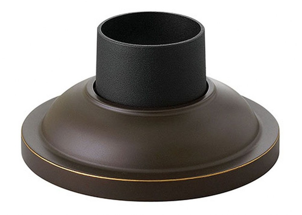 Hinkley Lighting-1304OB-Accessory - 7 Inch Round Smooth Pier Mount with Consealed Fasteners   Olde Bronze Finish