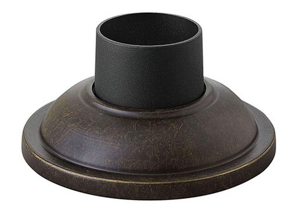 Hinkley Lighting-1304RB-Accessory - 7 Inch Round Smooth Pier Mount with Consealed Fasteners   Regency Bronze Finish