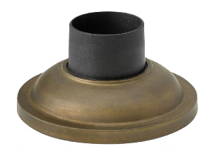 Hinkley Lighting-1304SN-Accessory - 7 Inch Round Smooth Pier Mount with Consealed Fasteners   Sienna Finish