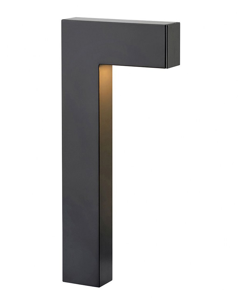 Hinkley Lighting-15014SK-LL-Atlantis - Low Voltage 15 Inch One Light Path Light Satin Black  Bronze Finish with Etched Glass