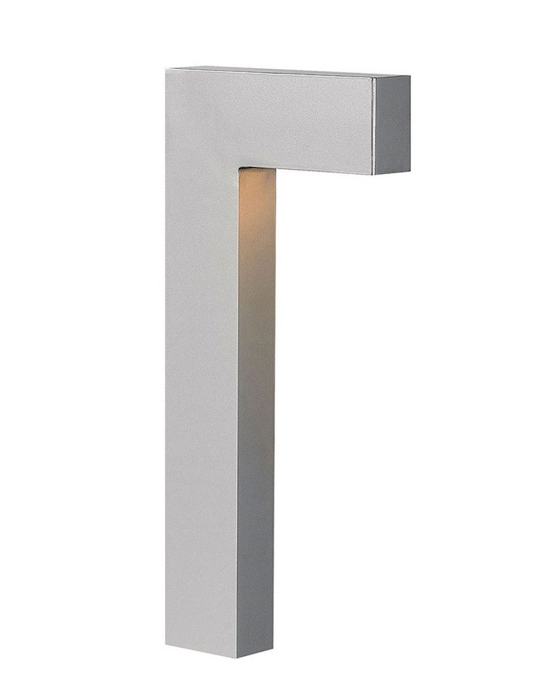 Hinkley Lighting-15014TT-LL-Atlantis - Low Voltage 15 Inch One Light Path Light LED Lamp  Titanium Finish with Etched Glass