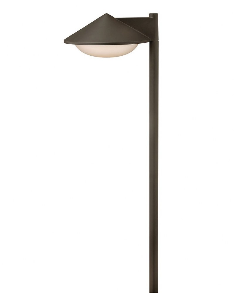 Hinkley Lighting-1502BZ-LL-Contempo - 1.5W 1 LED Path Light - 7 Inches Wide by 22 Inches High Bronze T5 Wedge Bronze Finish with Etched Opal Glass