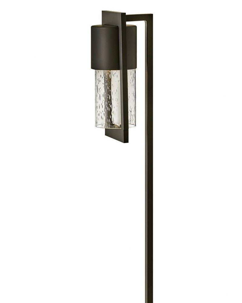 Hinkley Lighting-1547KZ-LL-Shelter - 1 Light Path Light in Transitional Modern Style - 4.62 Inches Wide by 22.25 Inches High Buckeye Bronze  Black Finish with Clear Seedy Glass