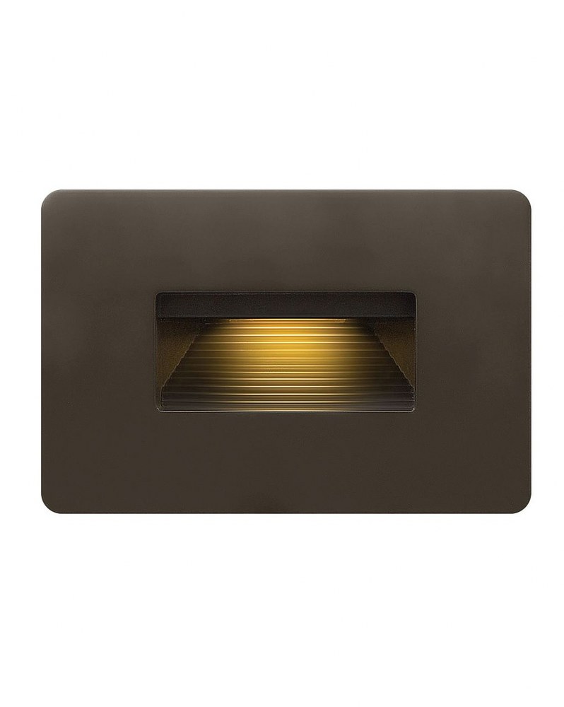 Hinkley Lighting-15508BZ-Luna - 12V 3.8W LED Horizontal Step Light - 4.5 Inches Wide by 3 Inches High   Bronze Finish