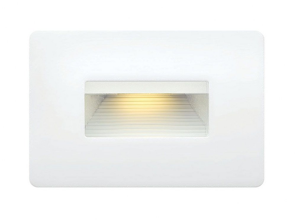 Hinkley Lighting-15508SW-Luna - 12V 3.8W LED Horizontal Step Light - 4.5 Inches Wide by 3 Inches High   Satin White Finish