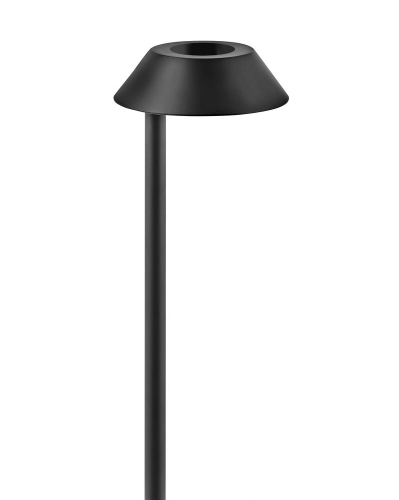 Hinkley Lighting-15540BK-Aura - 4W 1 LED Path Light - 9.5 Inches Wide by 1.5 Inches High Black  Black Finish with Acrylic Glass