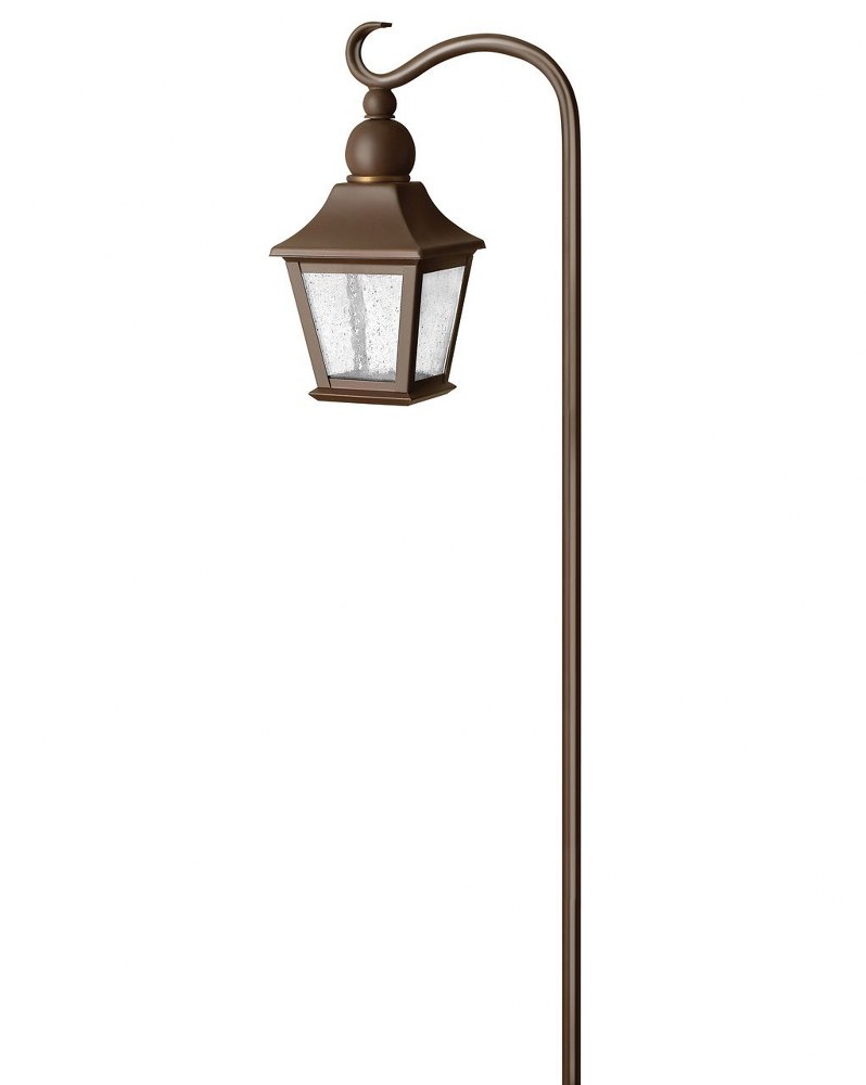 Hinkley Lighting-1555CB-LL-Low Voltage One Light Landscape Path Lamp   Copper Bronze Finish with Clear Seedy Glass