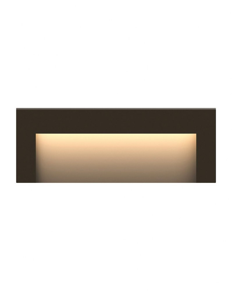 Hinkley Lighting-1557BZ-Taper - 12V 2.5W LED Wide Horizontal Deck Light - 8 Inches Wide by 3 Inches High Bronze  Bronze Finish with Etched Glass