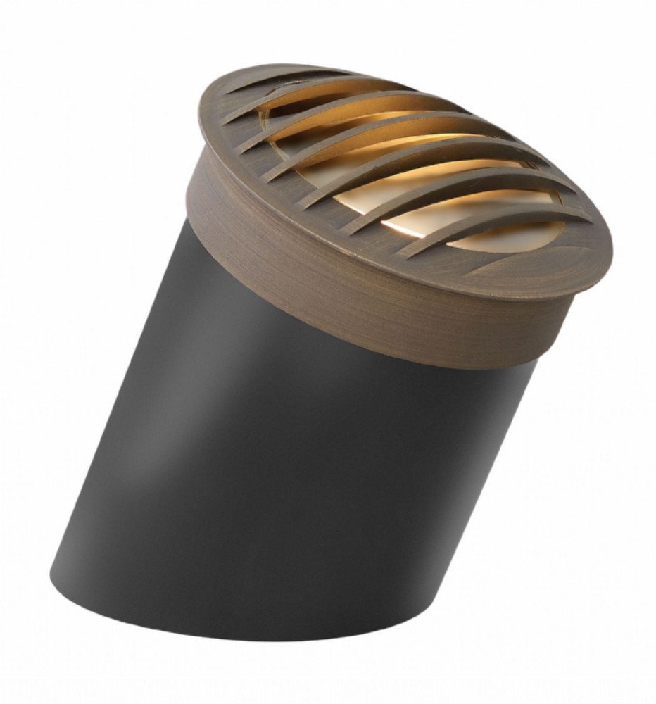 Hinkley Lighting-1598MZ-RG-1 Light Outdoor Rock Guard Well Light - 6.25 Inches Wide by 9 Inches High   Matte Bronze Finish