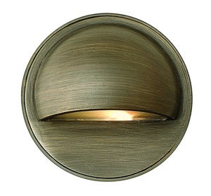 Hinkley Lighting-16801MZ-LL-Hardy Island - Round Eyebrow Low Voltage 1 Light Deck/Step Lamp - 3.5 Inches Wide by 2 Inches High LED Lamp  Matte Bronze Finish