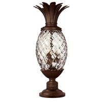 Plantation - 1 Light Outdoor Post Top/Pier Mount Lantern in Traditional-Glam Style - 10.25 Inches Wide by 25.25 Inches High