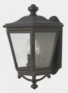 Hinkley Lighting-2464OZ-Lincoln - Two Light Medium Outdoor Wall Sconce in Traditional Style - 8.5 Inches Wide by 16.75 Inches High   Oil Rubbed Bronze Finish with Clear Seedy Glass