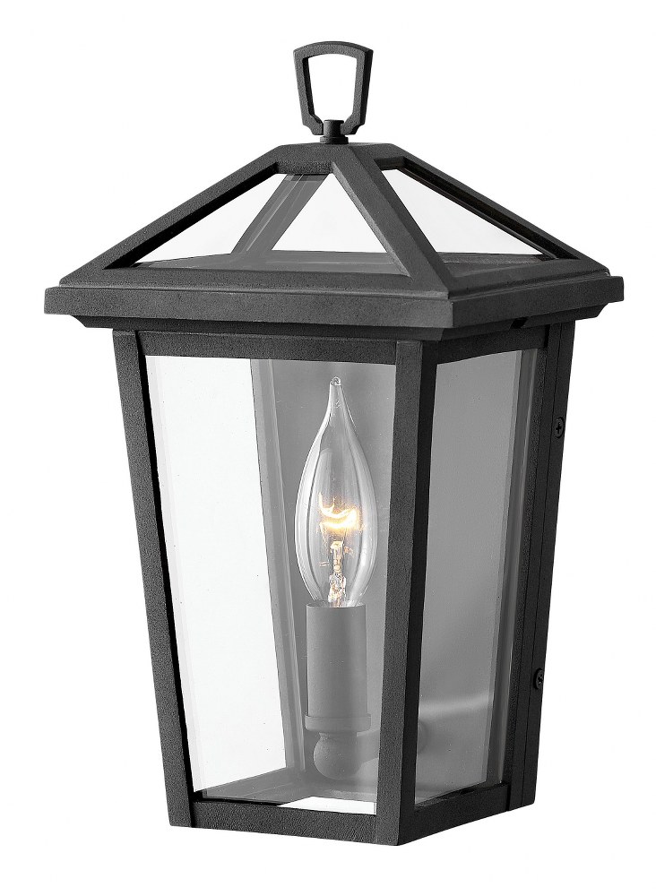 Hinkley Lighting-2566MB-LL-Alford Place - 1 Light Extra Small Outdoor Wall Lantern in Traditional Style - 6.5 Inches Wide by 11.25 Inches High LED Lamp  Museum Black Finish with Clear Glass