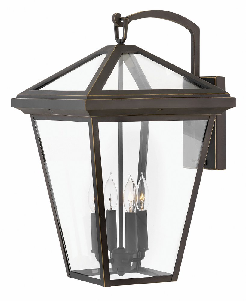 Hinkley Lighting-2568OZ-LL-Alford Place - 4 Light Extra Large Outdoor Wall Lantern in Traditional Style - 14 Inches Wide by 24 Inches High LED Lamp  Oil Rubbed Bronze Finish with Clear Glass