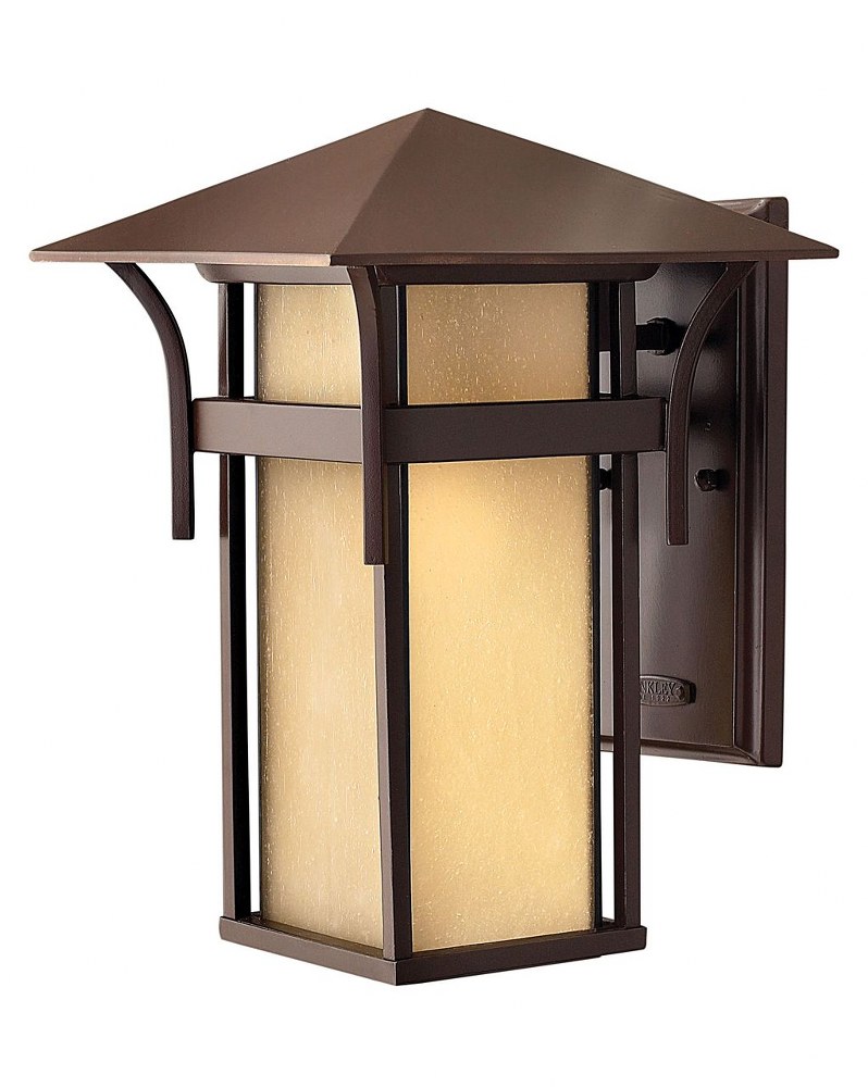 Hinkley Lighting-2574AR-LV-Harbor - 1 Light Medium Outdoor Wall Lantern in Transitional and Craftsman and Coastal Style - 9 Inches Wide by 13.5 Inches High Anchor Bronze LED Anchor Bronze Finish