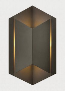 Hinkley Lighting-2714BZ-Lex - One Light Small Outdoor Wall Sconce in Modern Style - 8.5 Inches Wide by 15 Inches High   Bronze Finish