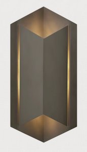 Hinkley Lighting-2715BZ-Lex - 1 Light Large Outdoor Wall Sconce in Modern Style - 10.5 Inches Wide by 22 Inches High   Bronze Finish