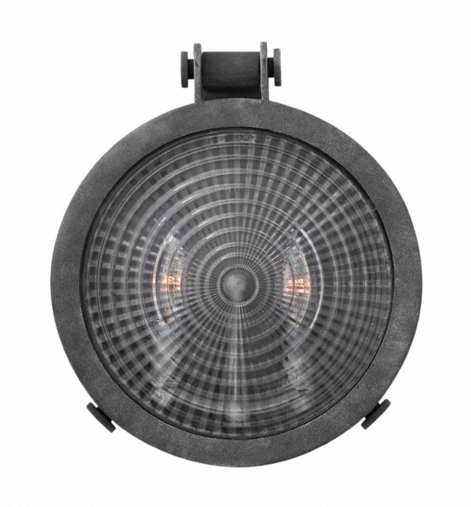 Hinkley Lighting-2722DZ-LED-Westport - 12.75 Inch 1 Light Medium Outdoor Wall Mount Integrated LED  Aged Zinc Finish with Clear Fresnel Glass
