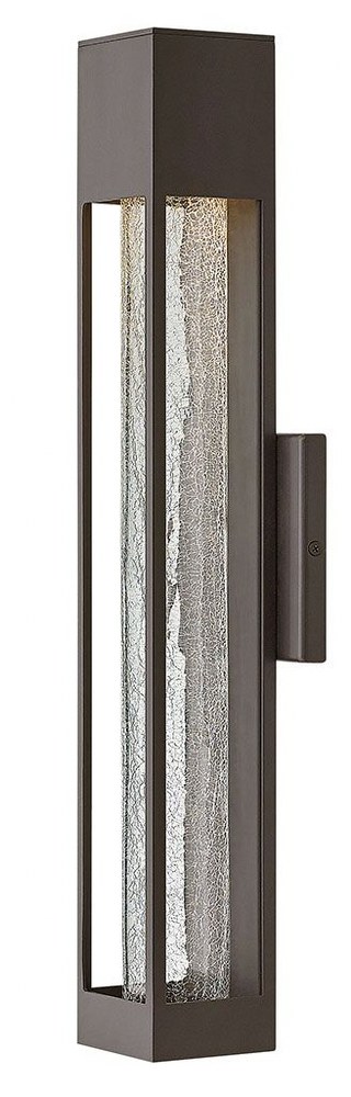 Hinkley Lighting-2854BZ-Vapor - One Light Outdoor Medium Wall Mount in Modern Style - 4.75 Inches Wide by 21 Inches High Bronze  Titanium Finish with Crackle Glass