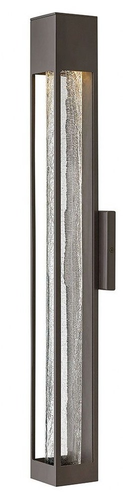 Hinkley Lighting-2855BZ-Vapor - One Light Outdoor Large Wall Mount in Modern Style - 4.75 Inches Wide by 28 Inches High Bronze  Titanium Finish with Crackle Glass