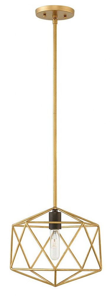 Hinkley Lighting-3027DG-Astrid - 1 Light Small Pendant in Transitional Style - 12 Inches Wide by 10.5 Inches High Deluxe Gold  Metallic Matte Bronze Finish