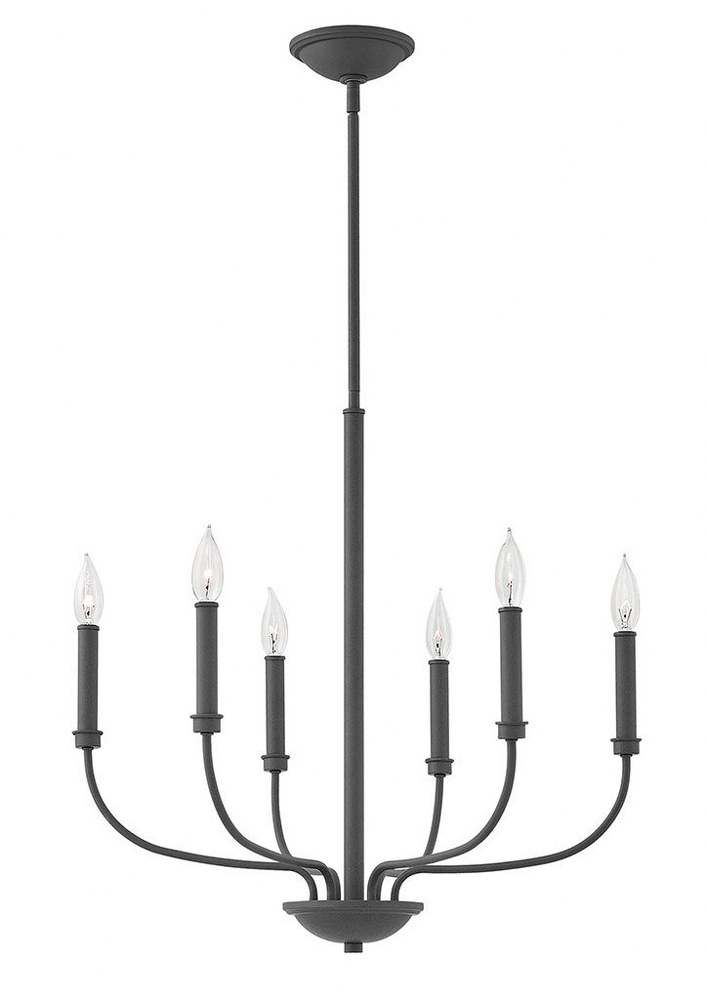 Hinkley Lighting-3075KZ-Alister - Six Light Chandelier in Traditional Transitional Style - 24 Inches Wide by 24 Inches High   Alister - Six Light Chandelier in Traditional, Transitional Style - 24 Inc