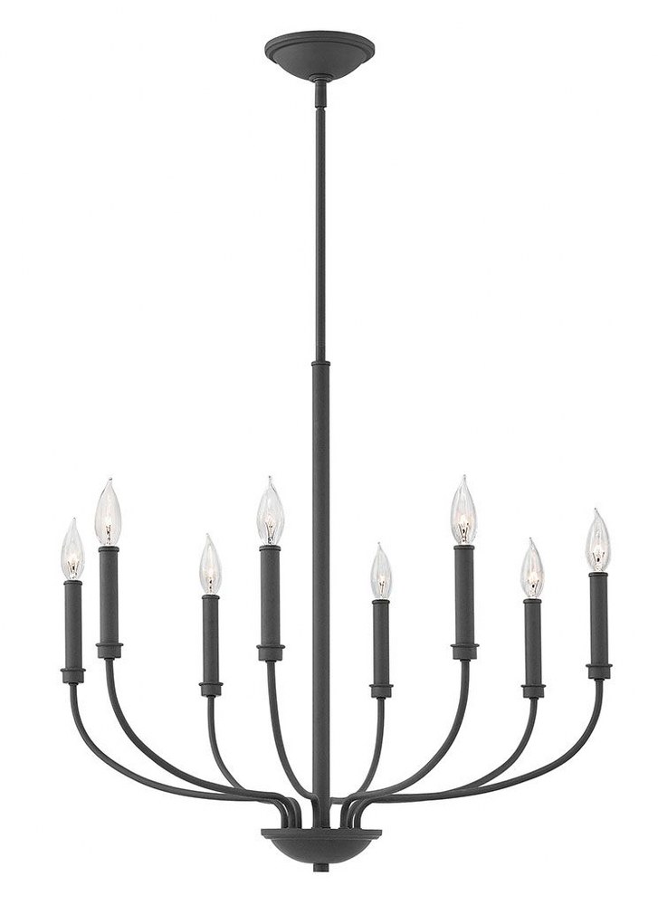 Hinkley Lighting-3076KZ-Alister - Eight Light Chandelier in Traditional Transitional Style - 28 Inches Wide by 26 Inches High   Alister - Eight Light Chandelier in Traditional, Transitional Style - 28