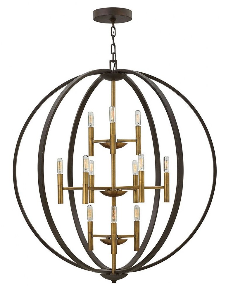 large foyer chandelier transitional