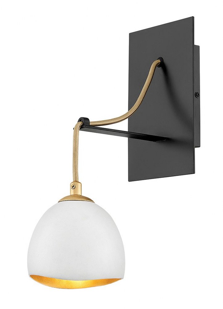 Hinkley Lighting-35900SHW-Nula - 1 Light Wall Sconce in Modern and Glam Style - 5 Inches Wide by 13 Inches High Shell White  Shell White Finish