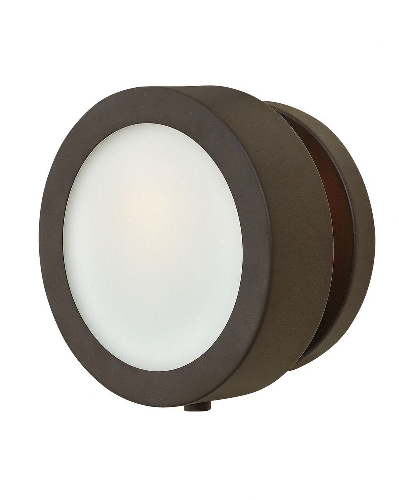 Hinkley Lighting-3650OZ-Mercer - 1 Light Wall Sconce in Mid-Century Modern Style - 6.75 Inches Wide by 6.75 Inches High Oil Rubbed Bronze  Oil Rubbed Bronze Finish with Etched Opal Glass