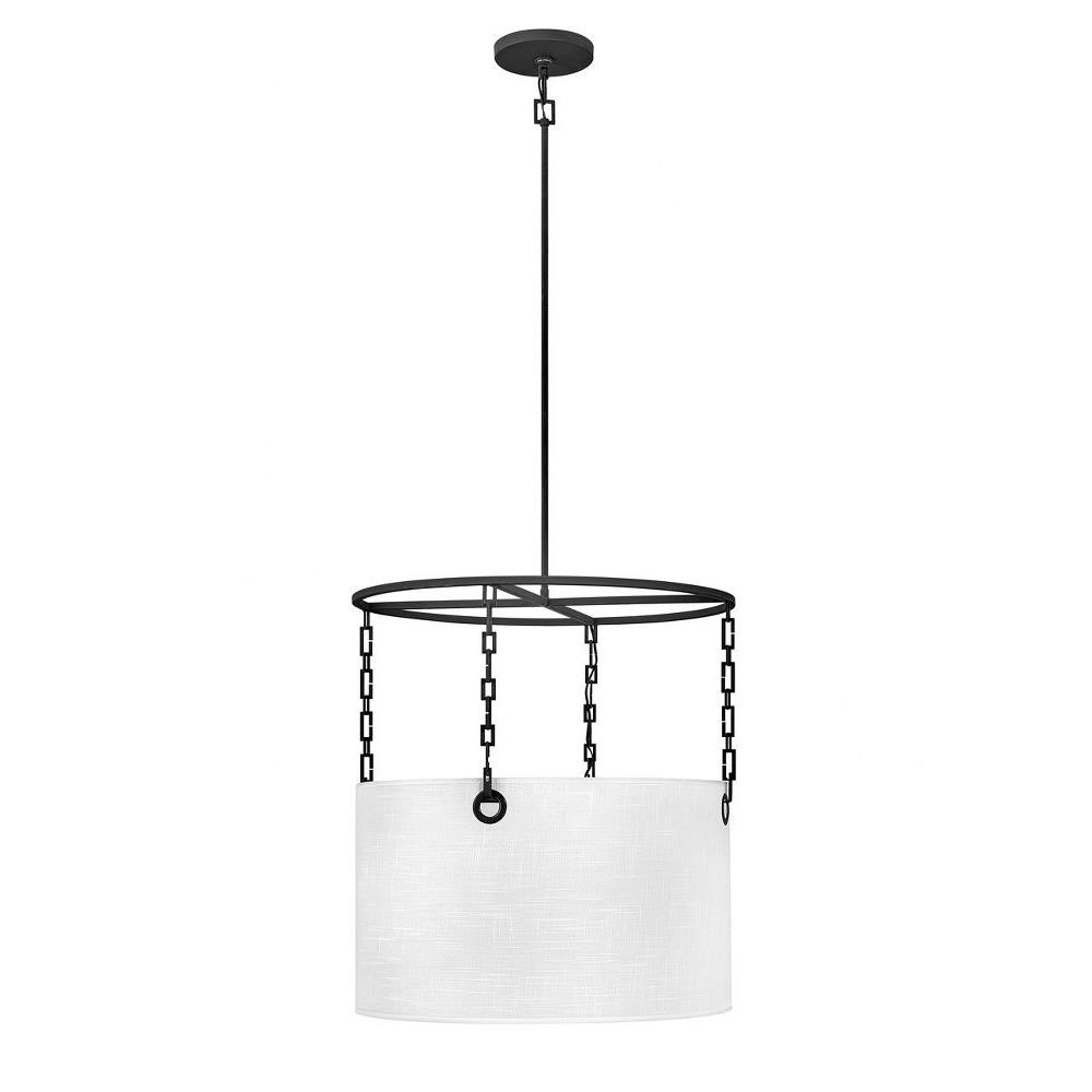Hinkley Lighting 38404blk Tribeca Four Light Medium Drum