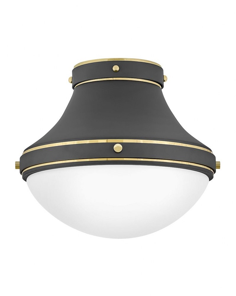 Hinkley Lighting 39051DMG Oliver - 1 Light Flush Mount In Traditional and