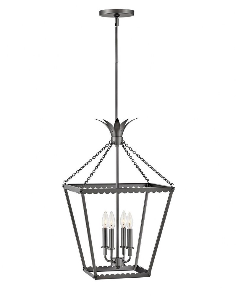 Hinkley Lighting-41925BX-Palma - 4 Light Medium Pendant Black Oxide  Black Oxide Finish