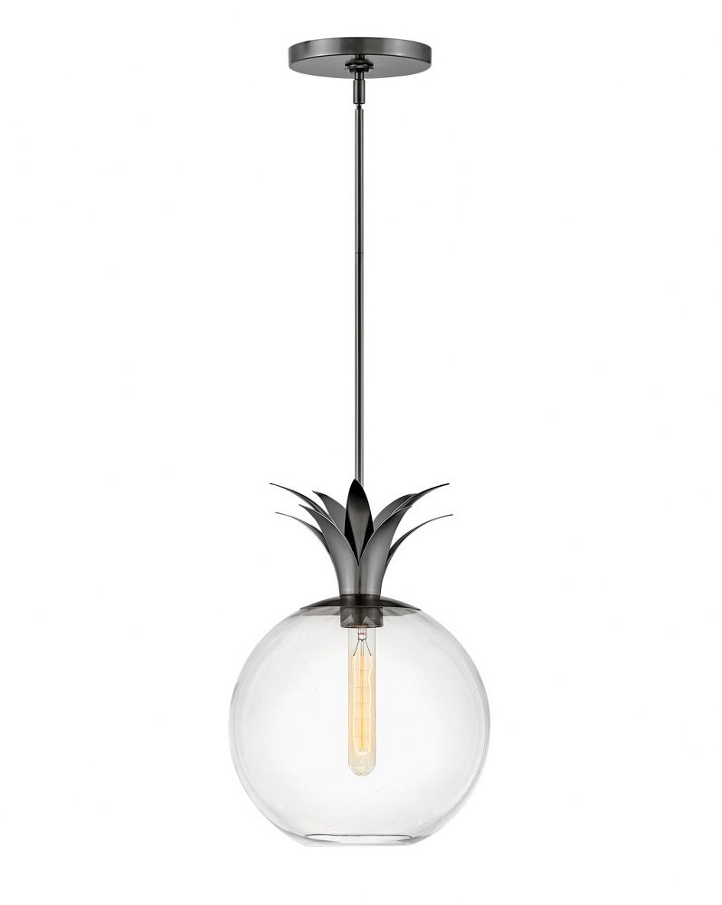 Hinkley Lighting-41927BX-Palma - 1 Light Small Pendant Black Oxide  Black Oxide Finish with Clear Glass