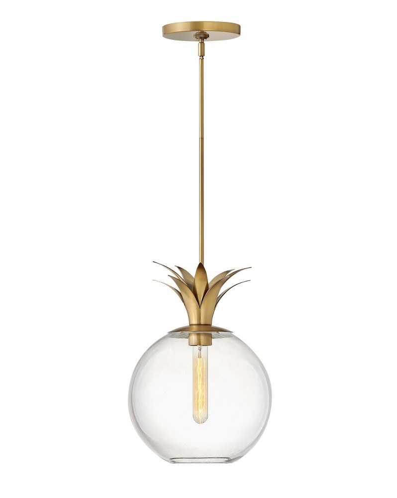 Hinkley Lighting-41927HB-Palma - 1 Light Small Pendant Heritage Brass  Black Oxide Finish with Clear Glass