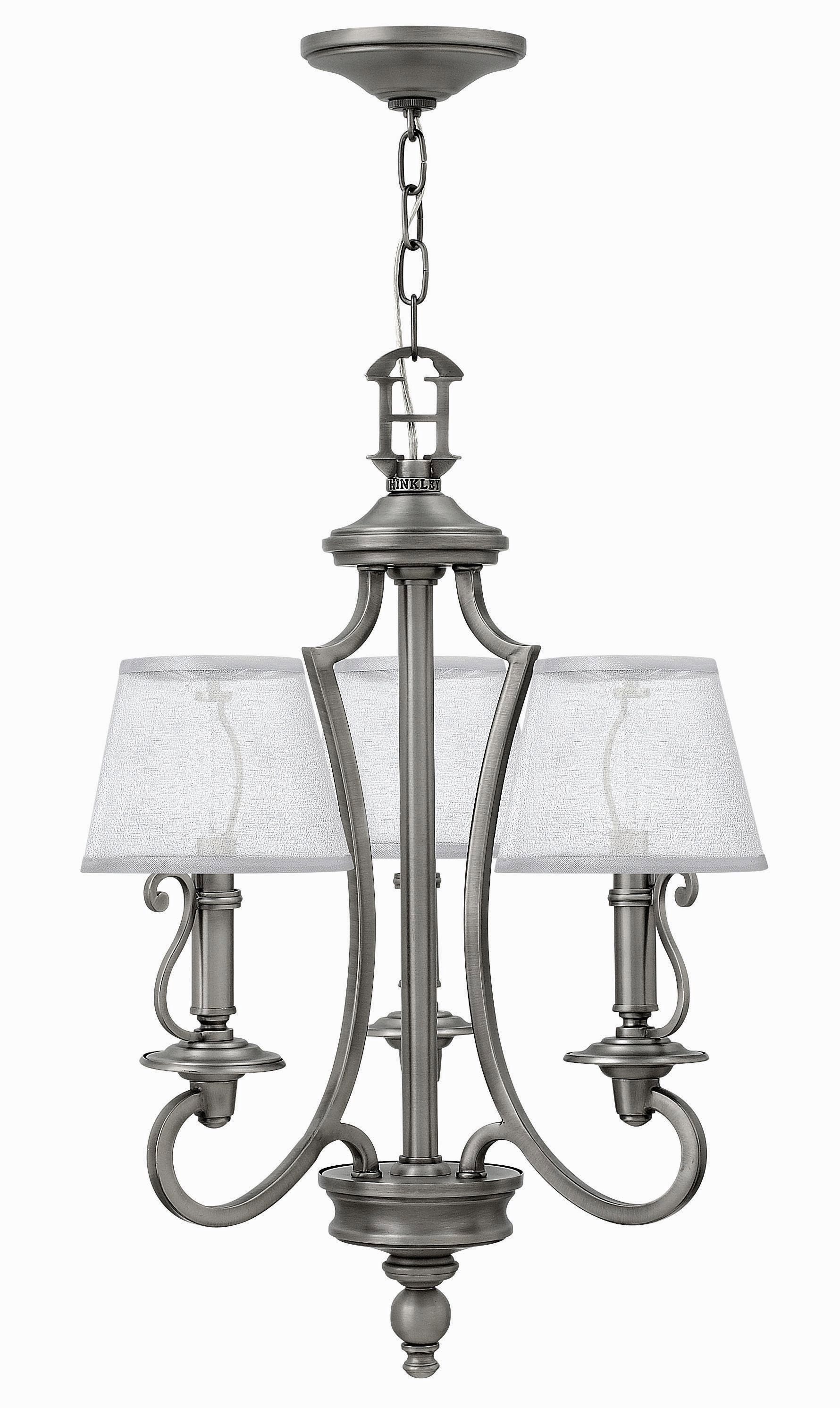 Hinkley Lighting 4243 Plymouth Three Light Chandelier Hinkley Lighting 4243 Plymouth