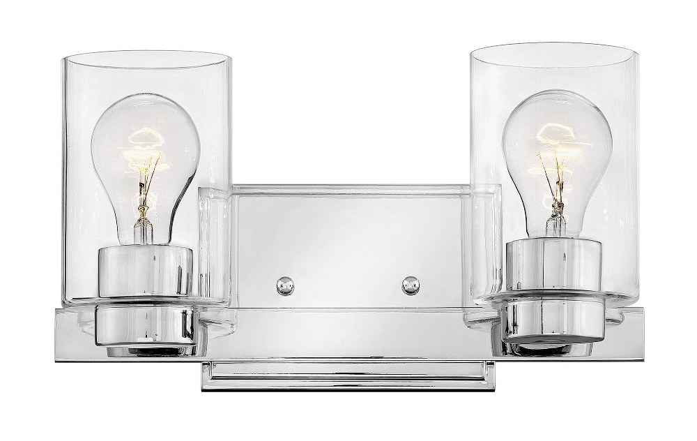 2885433 Hinkley Lighting-5052CM-CL-Mileys - 2 Light Bath V sku 2885433