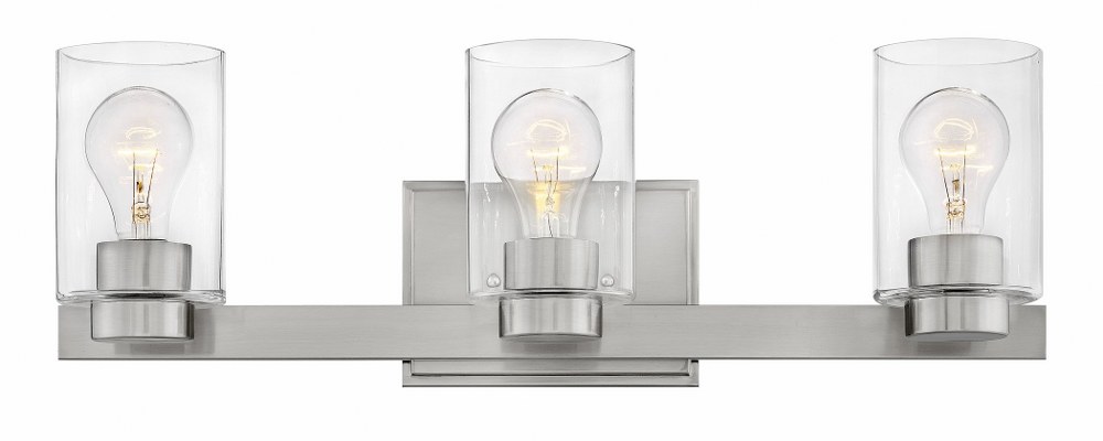 2885432 Hinkley Lighting-5053BN-CL-Mileys - 3 Light Bath V sku 2885432