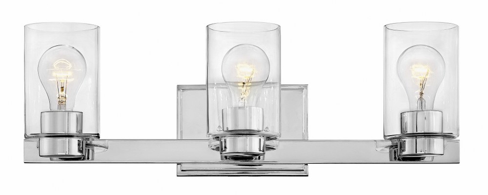 2885431 Hinkley Lighting-5053CM-CL-Mileys - 3 Light Bath V sku 2885431