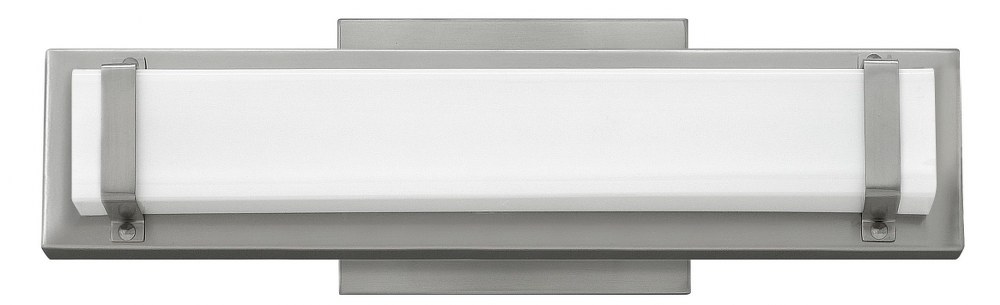 Hinkley Lighting-51812BN-Tremont - 15W1 LED Bath Vanity in Modern Style - 16 Inches Wide by 3.5 Inches High Brushed Nickel  Polished Nickel Finish with Etched White Acrylic Glass