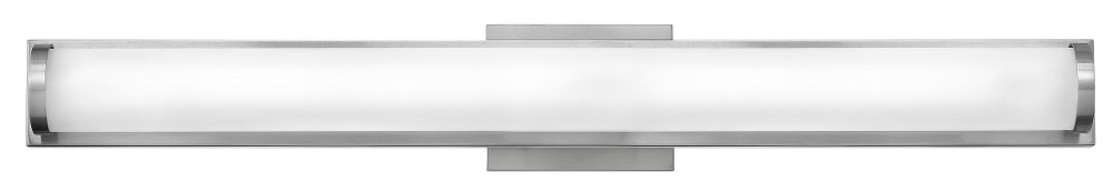 Hinkley Lighting-53844BN-Acclaim - 30W LED Large Bath Vanity in Modern and Industrial Style - 29.5 Inches Wide by 3 Inches High Brushed Nickel  Polished Nickel Finish with Etched/Silk-Screened Glass