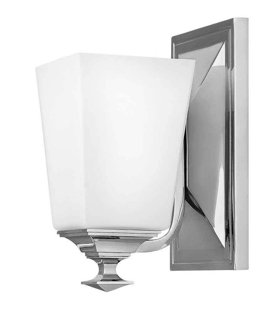 Hinkley Lighting-56670PN-Baldwin - 1 Light Bath Vanity Polished Nickel  Polished Nickel Finish with Etched Opal Glass