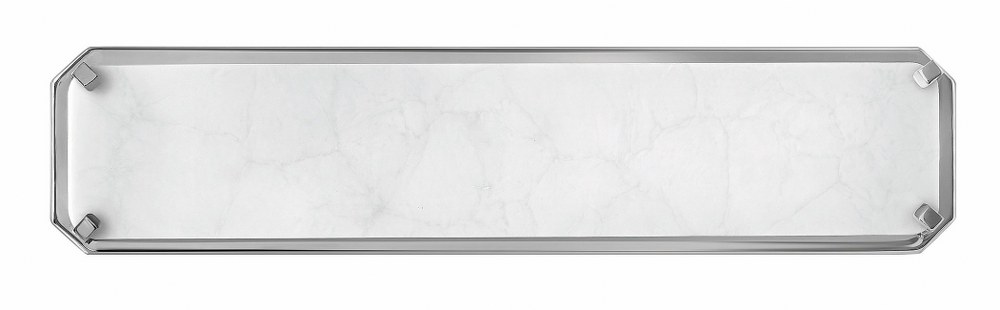 Hinkley Lighting-57232PN-Serene - 24W LED Medium Bath Vanity in Modern and Glam Style - 20 Inches Wide by 4.5 Inches High Polished Nickel  Heritage Brass Finish with Faux Alabaster Glass